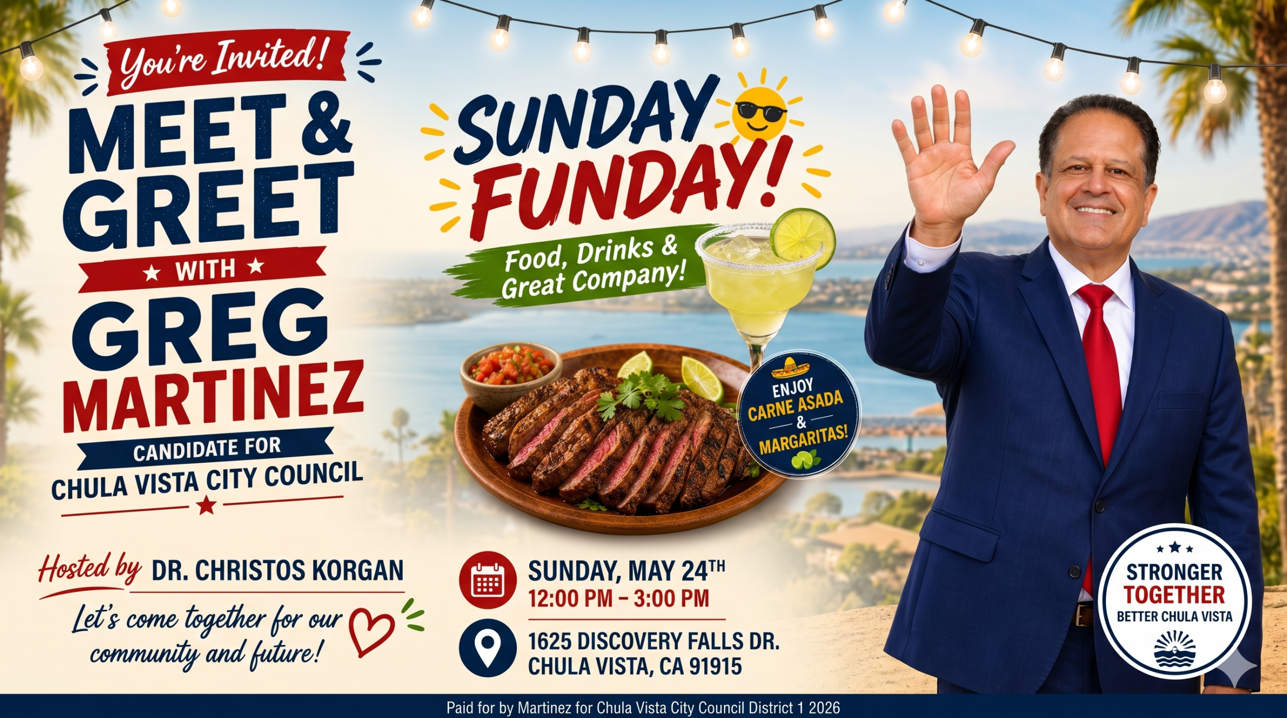 Meet and Greet with Greg Martinez - Chula Vista City Council